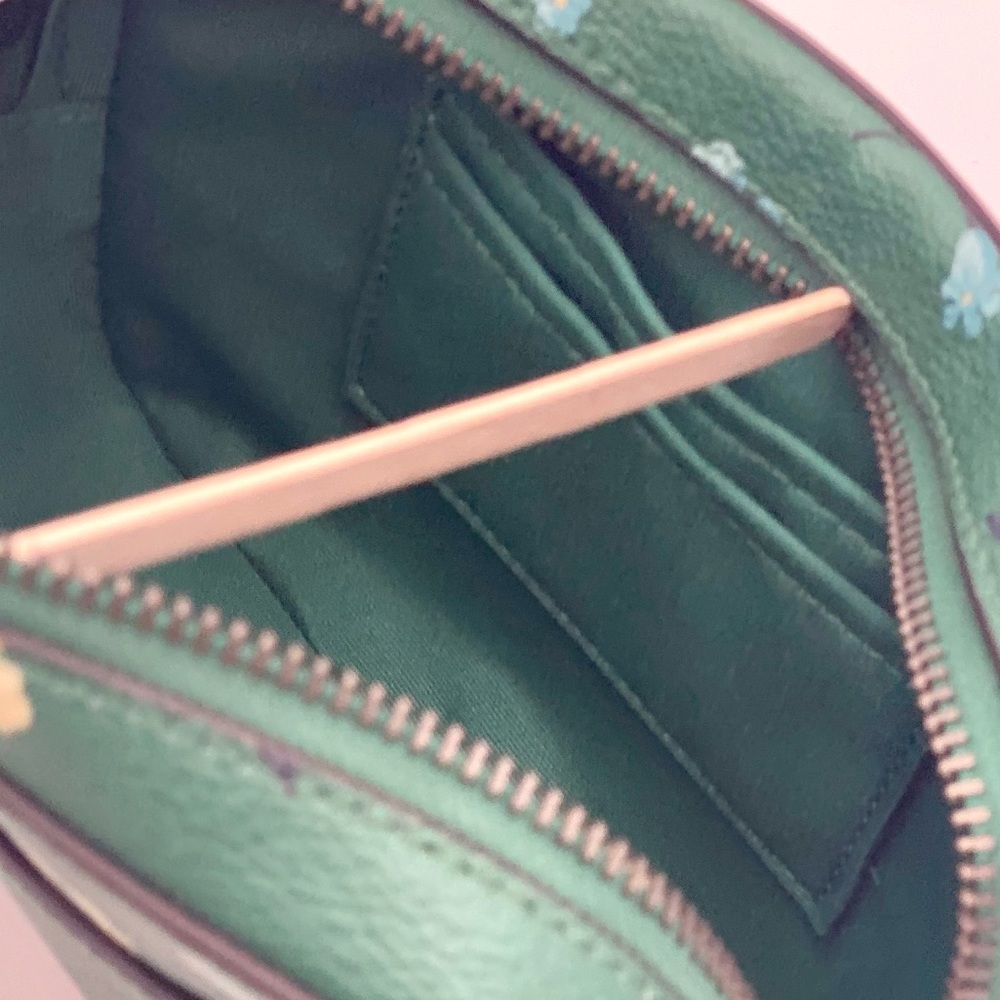 Coach Mini Camera Bag With Mystical Floral Print Green Multi - Picture 6 of 12